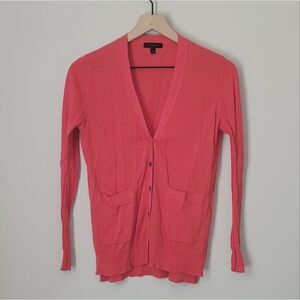 J.Crew Cotton Button Front Lightweight Cardigan in Orange Size XXS